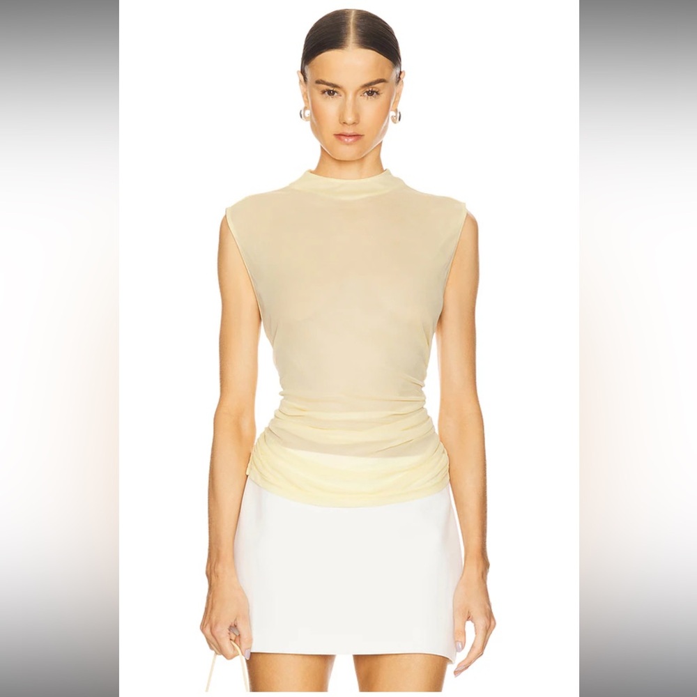 L'Academie Tine Top in Butter Yellow, xs